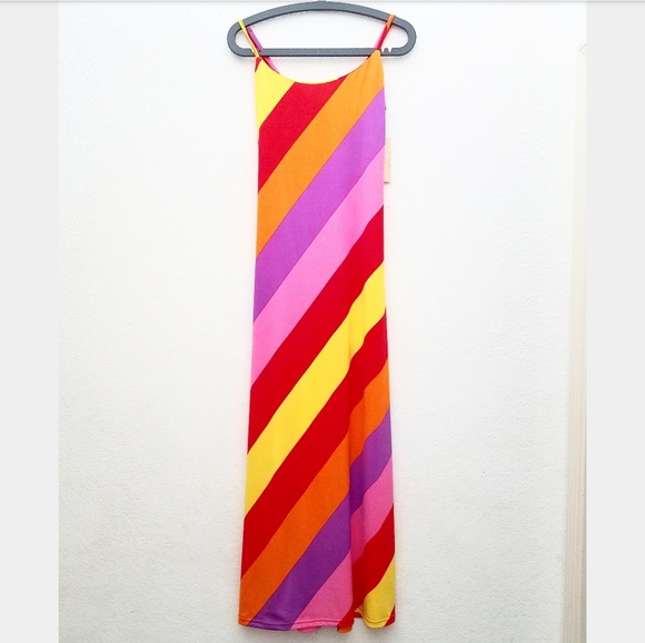 Derek Heart Dresses & Skirts - NWT Derek Heart Multi Colored Striped Maxi Dress